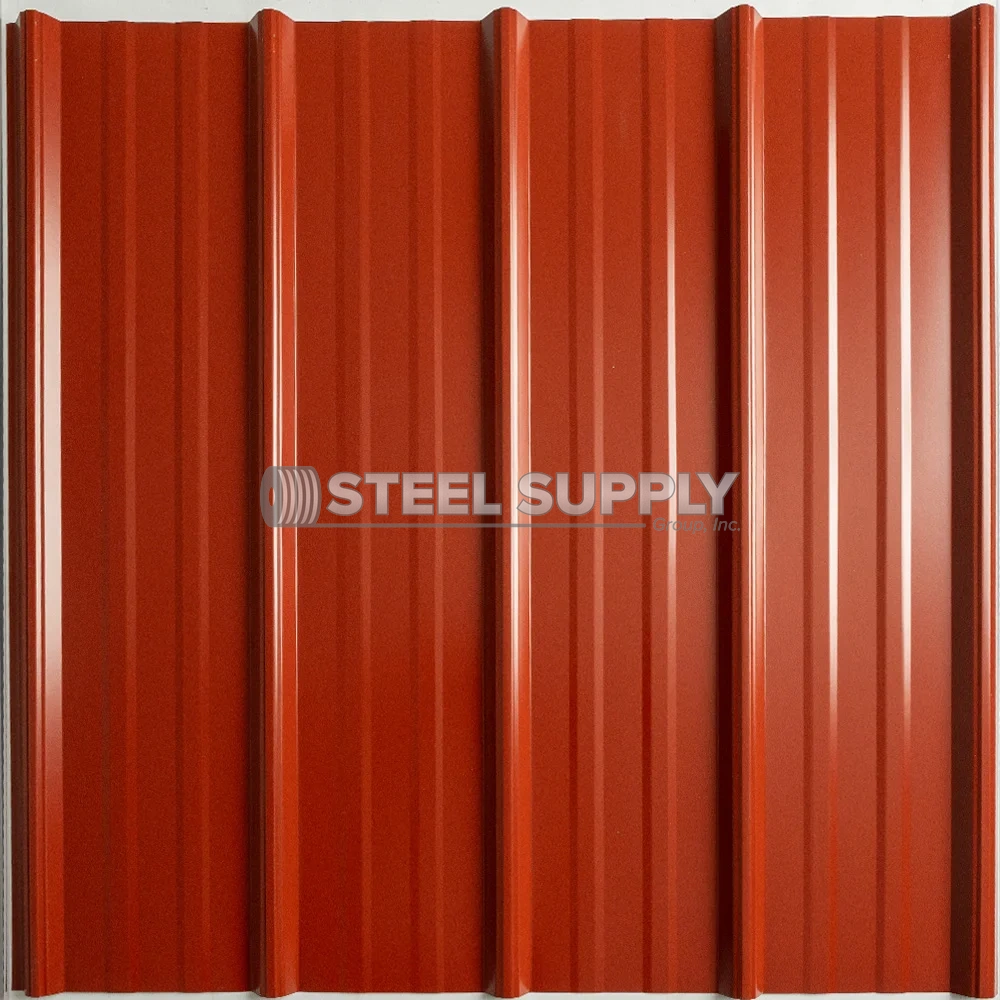 Barn Red metal roofing panel
