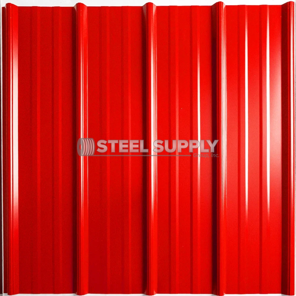 Metal Roofing Panel - Cardinal Red