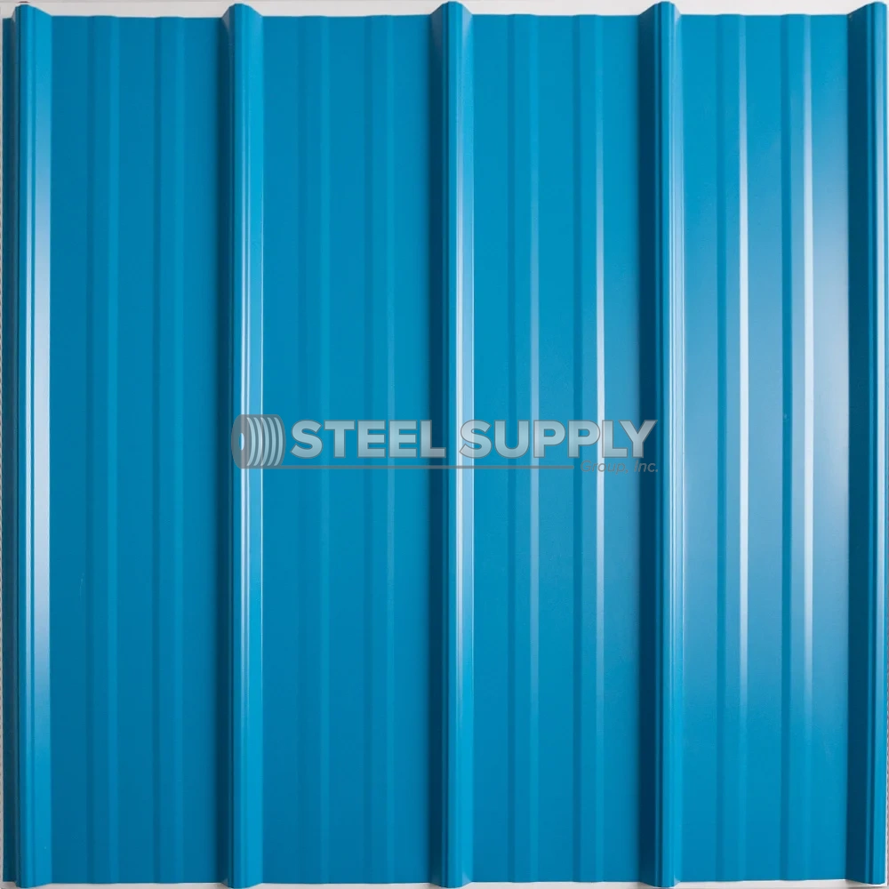 King Blue metal roofing panel