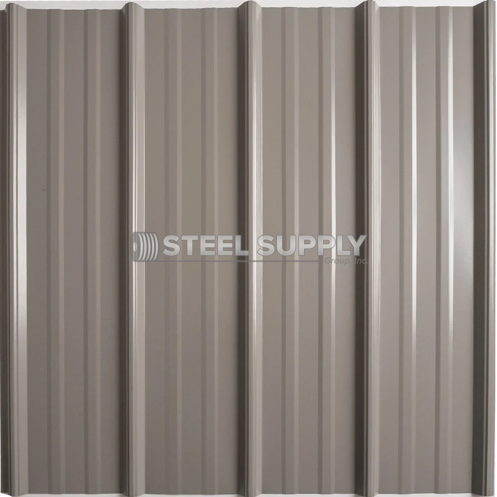 Pewter Gray metal roofing panel