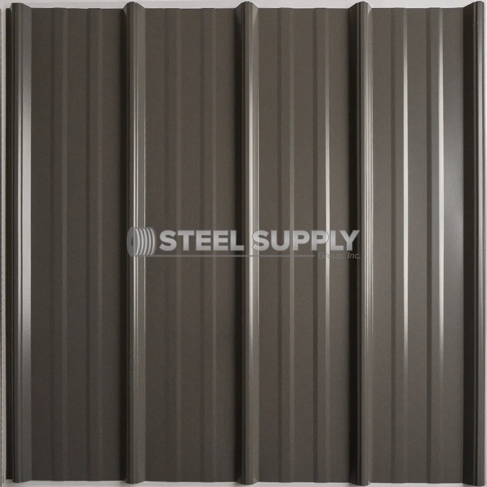 Quaker Gray metal roofing panel